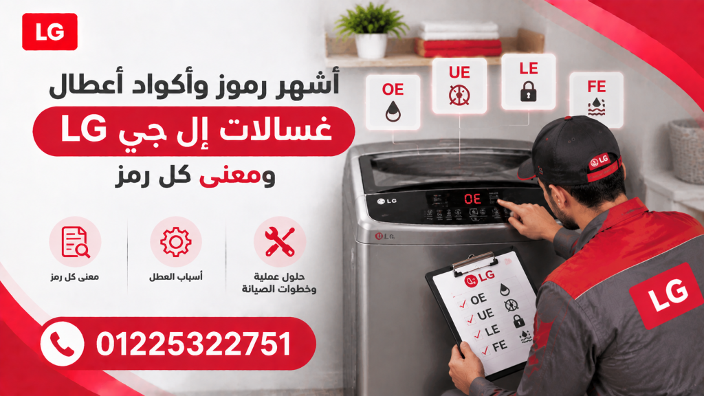 متى تحتاج غسالة LG إلى فحص فني؟