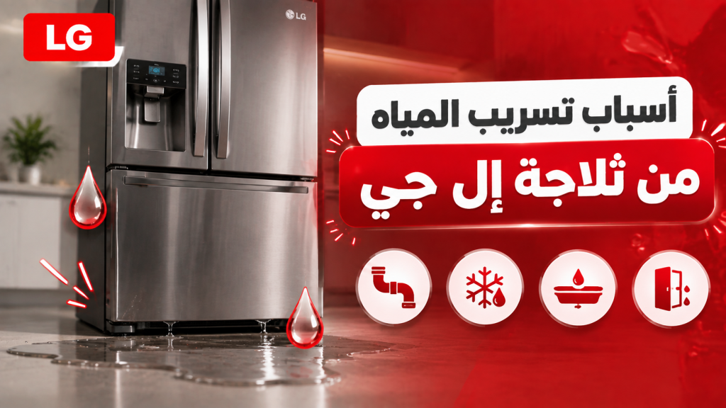 أسباب تسريب المياه من ثلاجة إل جي