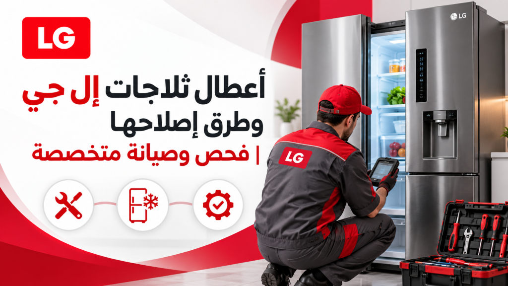 أعطال ثلاجات إل جي وطرق إصلاحها | فحص وصيانة متخصصة