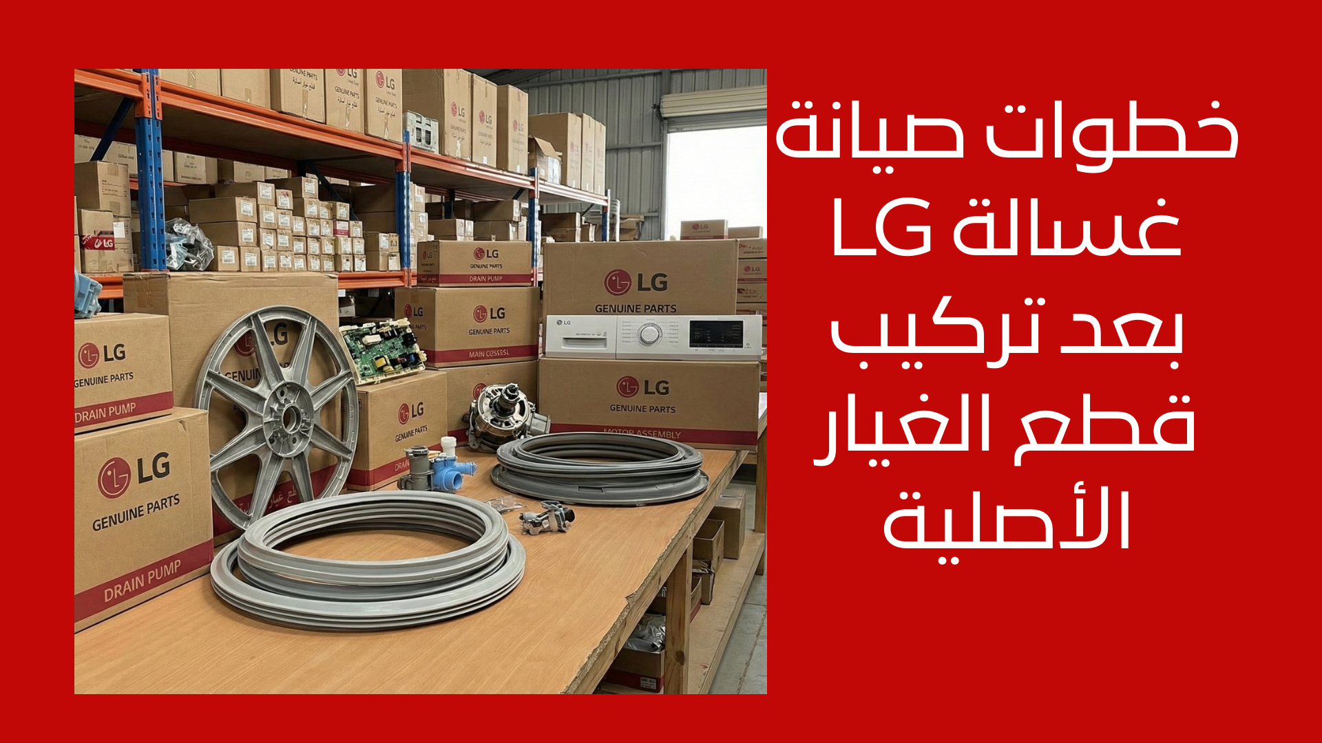 خطوات صيانة غسالة LG بعد تركيب قطع الغيار الأصلية